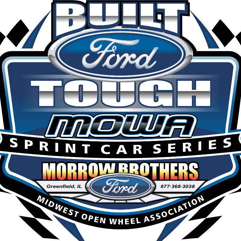 MOWA - Midwest Open Wheel Association dirt track racing organization logo
