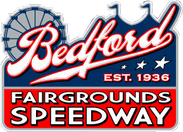 Bedford Fairgrounds Speedway race track logo