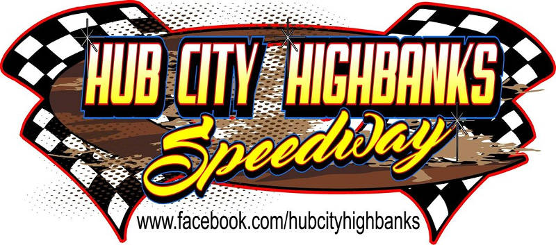 Hub City Highbanks Speedway race track logo
