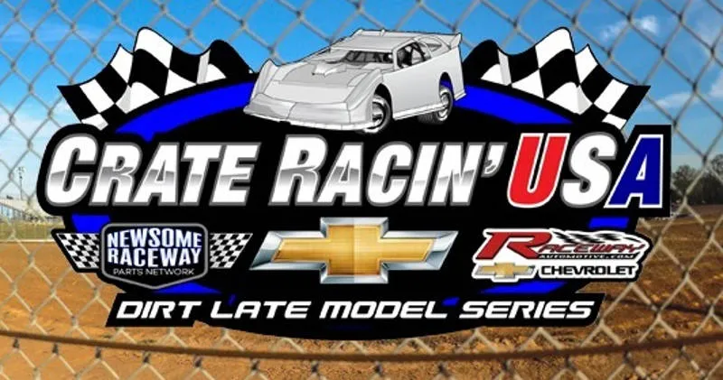 CRUSA - Crate Racin USA dirt track racing organization logo