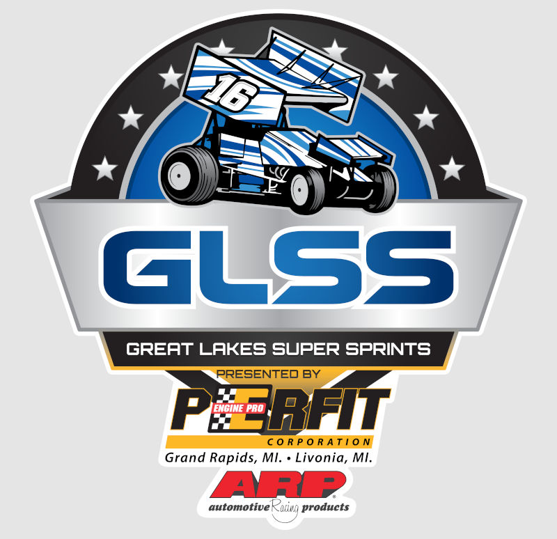 GLSS - Great Lakes Super Sprints dirt track racing organization logo