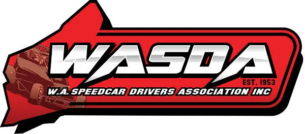 WASDA - Western Australia Speedcar Drivers Association dirt track racing organization logo