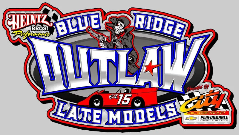 BROLM - Blue Ridge Outlaw Late Models dirt track racing organization logo