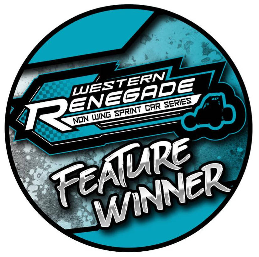 WRNWSS - Western Renegade NonWing Sprintcar Series dirt track racing organization logo