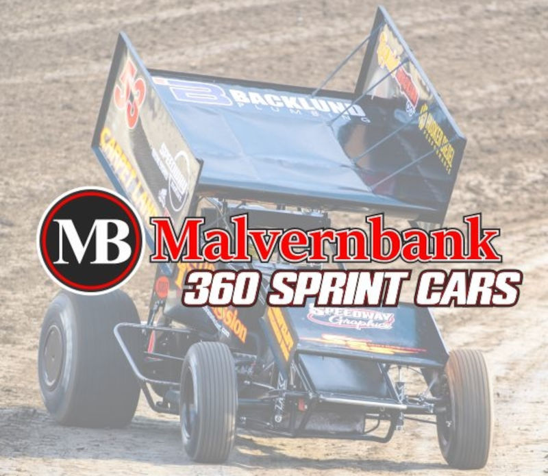 MB360SS - Malvern Bank 360 Sprint Series dirt track racing organization logo