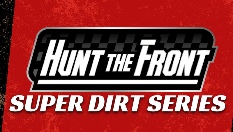 HTFSeries - Hunt the Front Super Dirt Series dirt track racing organization logo