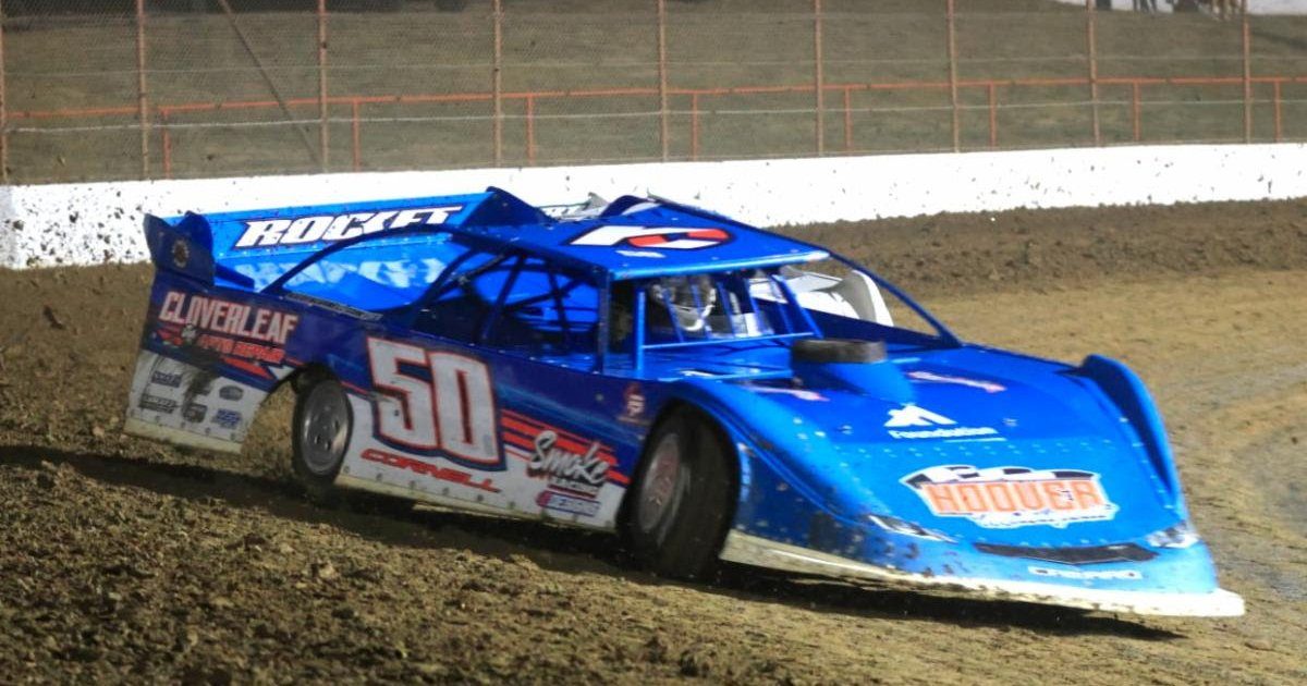 Cornell wins Late Model portion of Rempfer Memorial Challenge Cup Night 1 at Lucas Oil Speedway