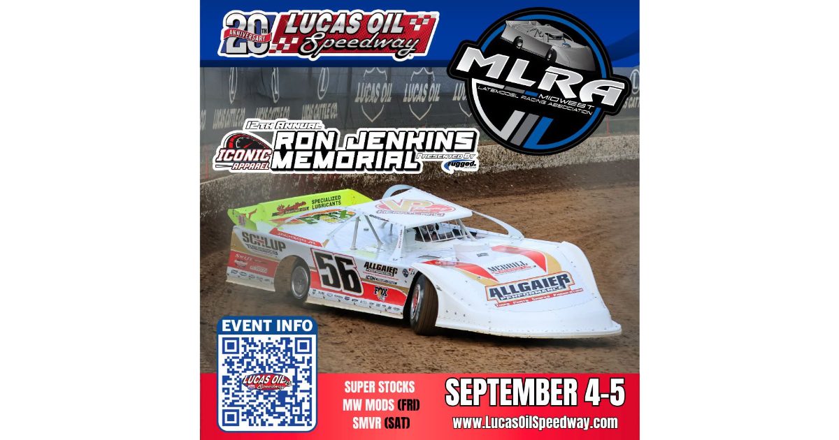 MLRA Late Models headline two-night Ron Jenkins Memorial at Lucas Oil Speedway
