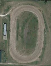 Rush County Fairgrounds race track logo