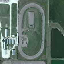 Osborne County Speedway race track logo
