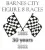 Barnes City Figure 8 Track race track logo