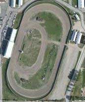 Steele County Fairgrounds race track logo