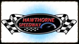 Hawthorne Speedway race track logo