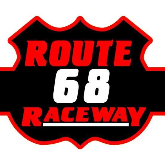 Route 68 Raceway race track logo
