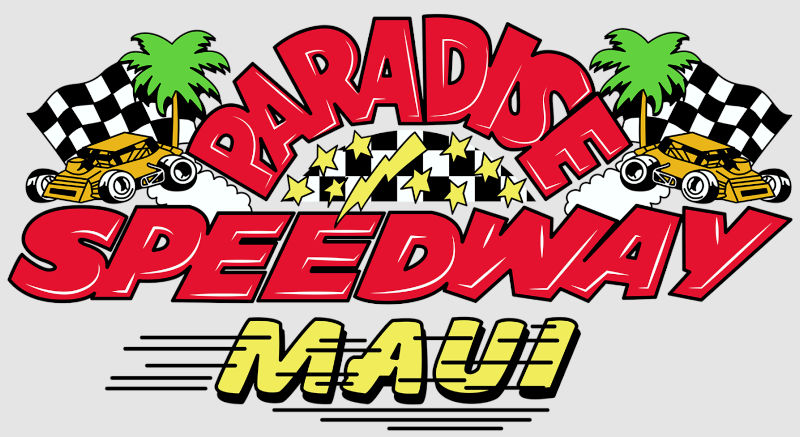 Paradise Speedway Maui race track logo