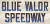 Blue Valor Speedway race track logo