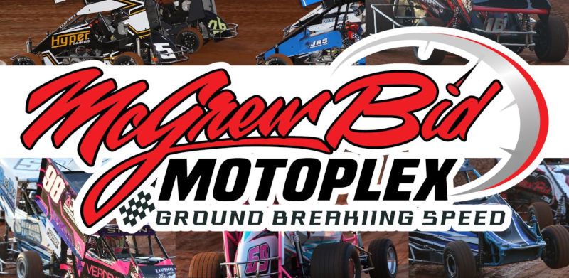 McGrewBid Motoplex race track logo