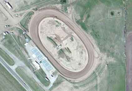 Minneapolis Raceway race track logo