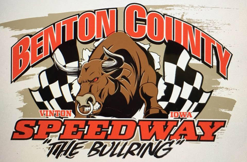 Benton County Speedway race track logo