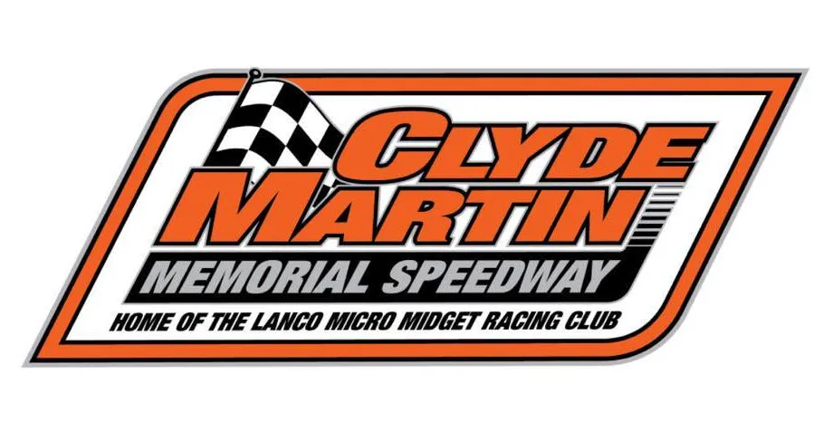 Clyde Martin Memorial Speedway race track logo