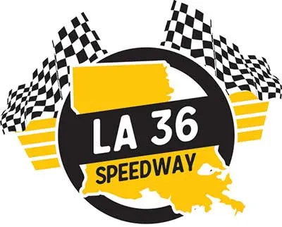 LA 36 Speedway race track logo