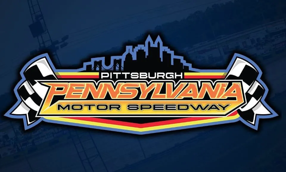 Pittsburghs Pennsylvania Motor Speedway race track logo