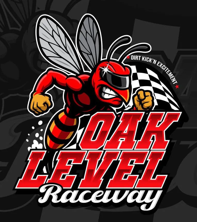 Oak Level Raceway race track logo
