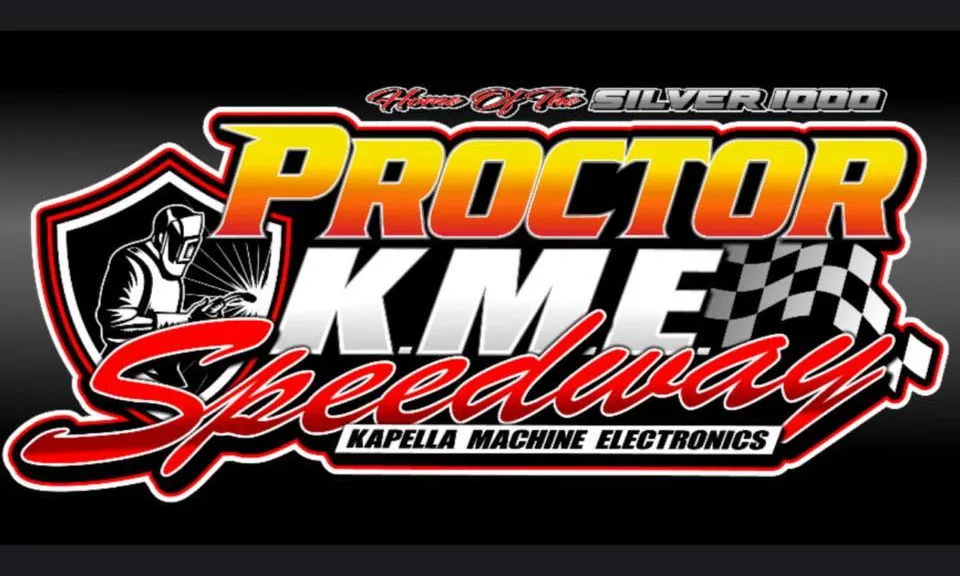 Proctor Speedway race track logo