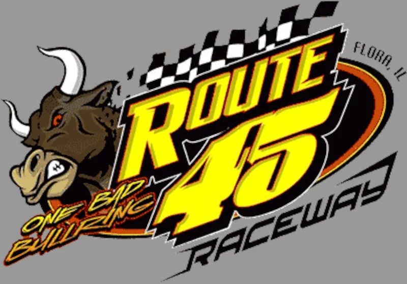 Route 45 Raceway race track logo