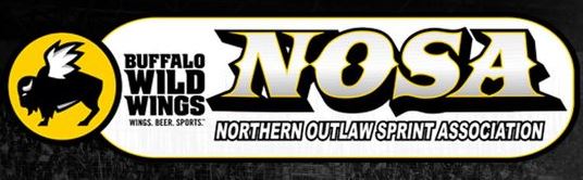NOSA - Northern Outlaw Sprint Association dirt track racing organization logo