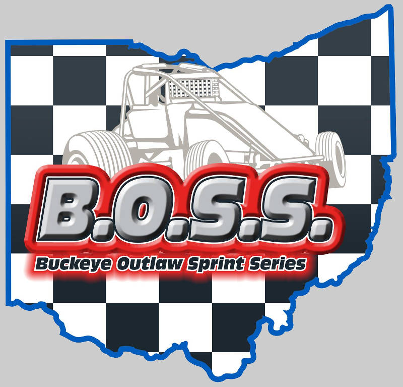 BOSS - Buckeye Outlaw Sprint Series dirt track racing organization logo