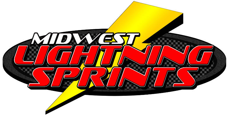 MLS - Midwest Lightning Sprints dirt track racing organization logo