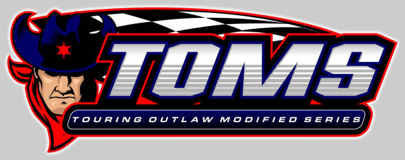 TOMS - Touring Outlaw Modified Series dirt track racing organization logo