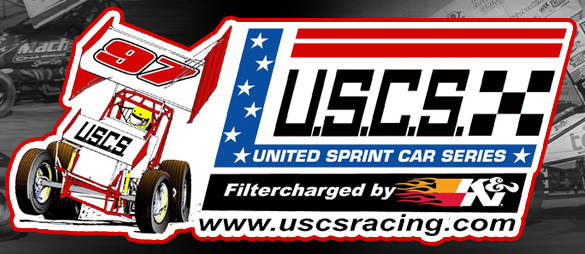 USCS - United Sprint Car Series dirt track racing organization logo