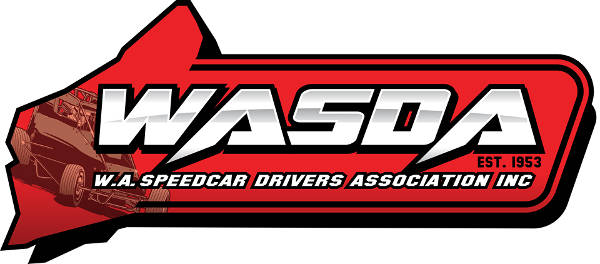 WASDA - Western Australia Speedcar Drivers Association dirt track racing organization logo