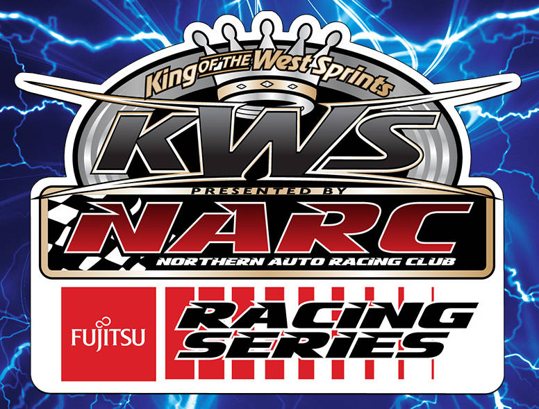 KWS - King of the West Sprints by NARC dirt track racing organization logo