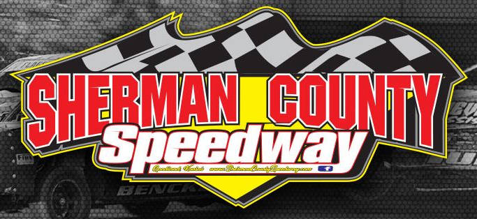 Sherman County Speedway race track logo