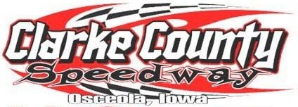 Clarke County Speedway race track logo