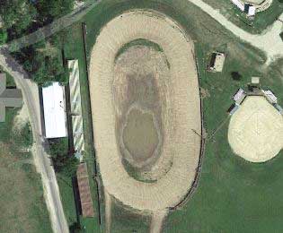 Clay County Fairgrounds race track logo