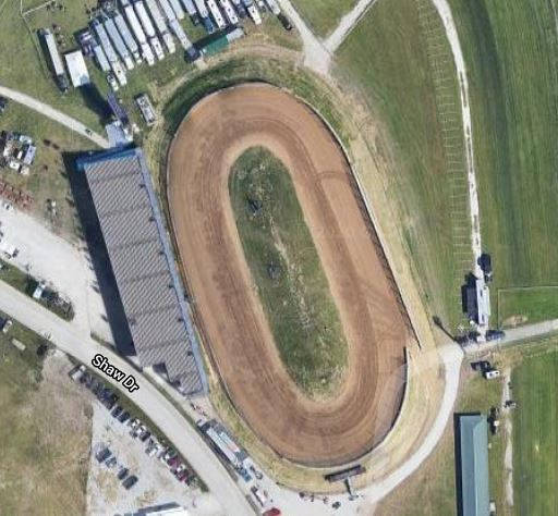 Dirt Track at IMS race track logo