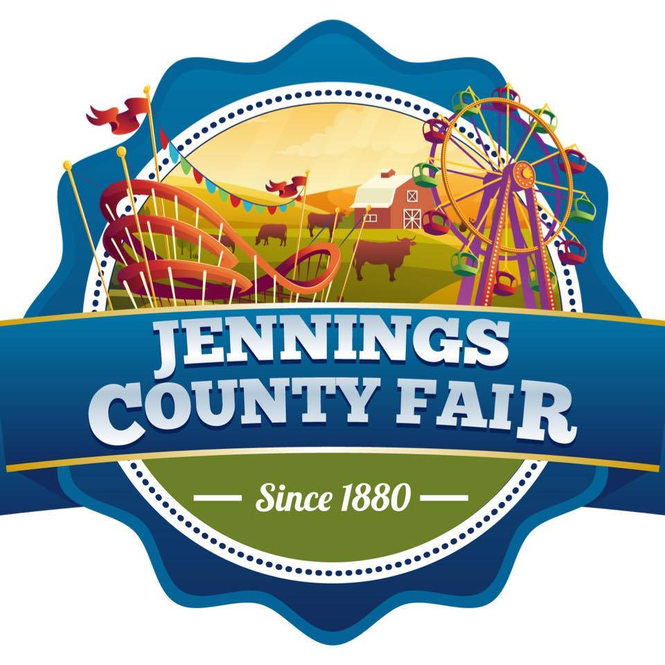 Jennings County Fair race track logo