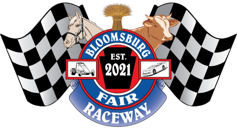 Bloomsburg Fairgrounds race track logo