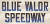 Blue Valor Speedway race track logo