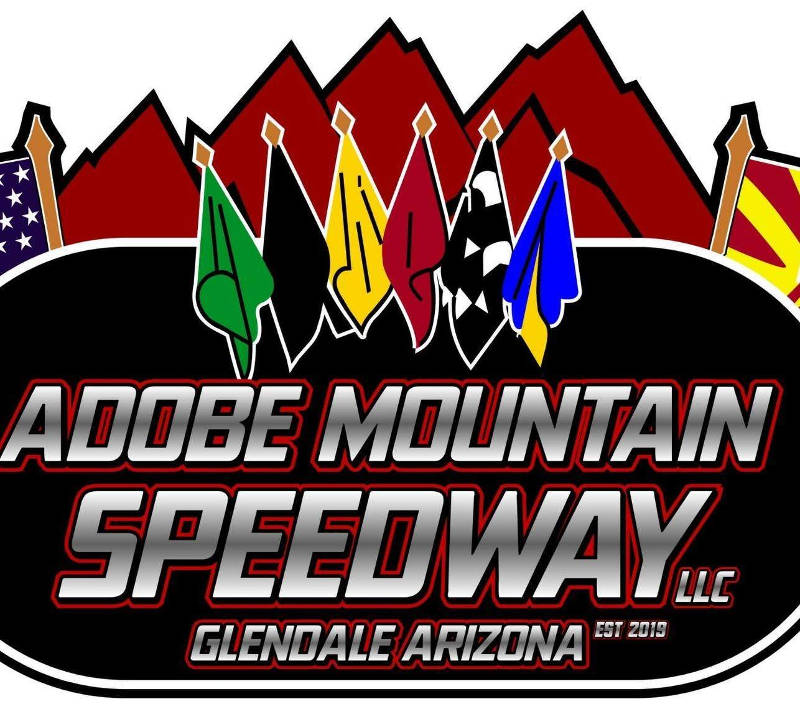 Adobe Mountain Speedway race track logo