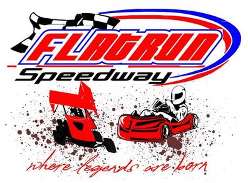 Flat Run Speedway race track logo