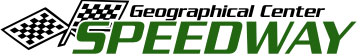 Geographical Center Speedway race track logo