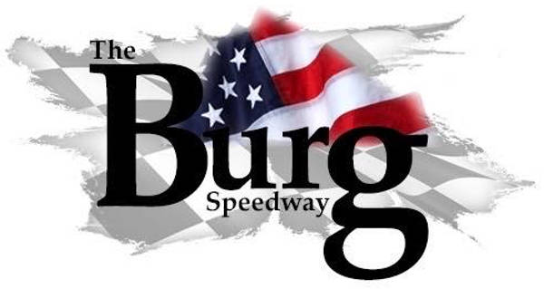 The Burg Speedway race track logo