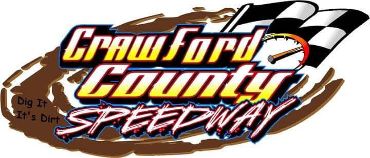 Crawford County Speedway race track logo