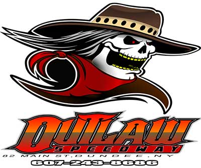 Outlaw Speedway race track logo