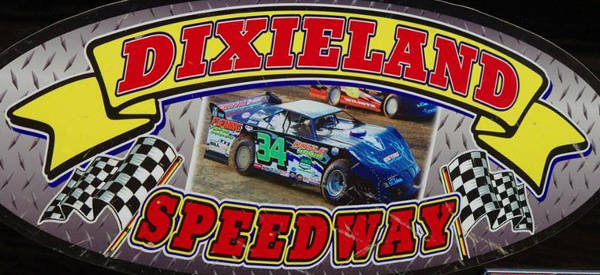 Dixieland Speedway race track logo